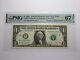 $1 2021 Repeater Serial Number Federal Reserve Currency Bank Note Bill Pmg Unc67