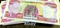 1 MILLION IRAQI DINAR CURRENCY 1,000,000 IQD 40 x 25000 UNC BANKNOTES