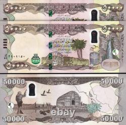 1 MILLION IRAQI DINAR UNCIRCULATED 50000 IQD Notes (20 x 50) NEW IRAQ CURRENCY