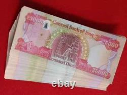 (1) MILLION Iraqi Dinar 40 x 25000 NEW IQD 25K UNC Authentic Iraq Currency