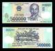 1 Million Vietnam Dong 2 X 500,000 Unc Vietnamese Bank Notes Uncirculated