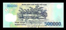 1 Million Vietnam Dong 2 x 500,000 UNC Vietnamese Bank Notes Uncirculated