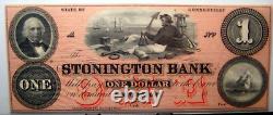 $1 Obsolete Bank Notestonington Bank, Ct. Pcgs Cert. Superb Gem Unc. 65 Ppq