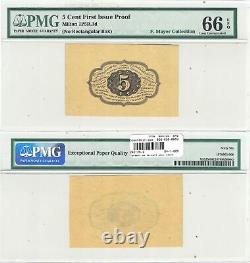 1st Issue 5 Cents Fractional Currency Proof Fr 1231SP PMG Gem Unc-66 EPQ