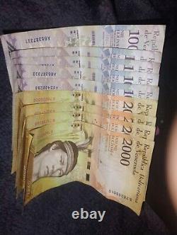 2000 Bolivares 2016 World Paper Money UNC Currency Bill