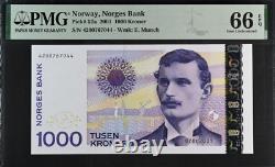2001 Norway 1000 Kroner P52a BANKNOTE CURRENCY UNC PMG 66