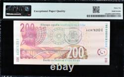 2005 South Africa 200 RAND P132a BANKNOTE CURRENCY UNC PMG 66 EPQ AA