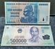 2008 Zimbabwe 100 Trillion Dollars Vietnam 500000 Dong Banknote Currency Unc