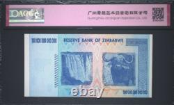 2008 Zimbabwe 100 Trillion Dollars P91 Banknote Currency Unc