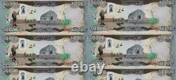 200,000 IRAQI DINAR UNCIRCULATED 50,000 x 4 2021 50K IQD New Iraq Currency