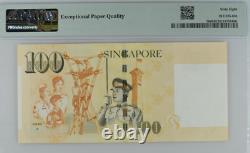 2013 Singapore 100 DOLLARS P50d BANKNOTE CURRENCY UNC PMG 68