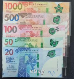 2018-20 China Hong Kong 20 50 100 500 1000 dollars BANKNOTE CURRENCY UNC