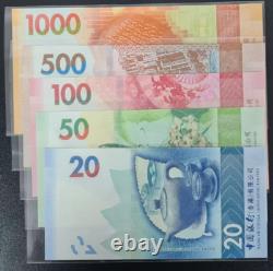 2018-20 China Hong Kong 20 50 100 500 1000 dollars BANKNOTE CURRENCY UNC