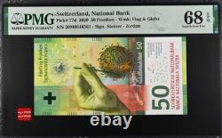 2020 Switzerland 50 Francs P77d BANKNOTE CURRENCY UNC PMG 68