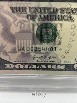 2021 $5 Pcgs Federal Reserve Star Note Boston Fr. 1999-a Gem Unc 66 Ppq