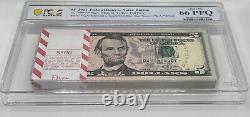 2021 $5 Pcgs Federal Reserve Star Note Boston Fr. 1999-a Gem Unc 66 Ppq