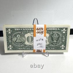 2021 (68) C Seal Consecutive Notes $1 Dollar Bill Unc Us Currency Uncirculated