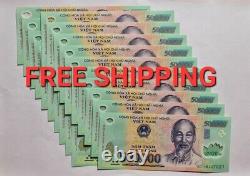 20X 500,000 VND =10,000,000 Dong Vietnamese Banknotes Currency P-124 Polymer UNC