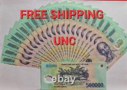 20 X 500k 500,000 VND Polymer UNC Banknotes 10,000,000 Vietnamese Dong Currency