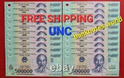 20 X 500k 500,000 VND Polymer UNC Banknotes 10,000,000 Vietnamese Dong Currency