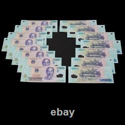 20 X 500k 500,000 VND Polymer UNC Banknotes 10,000,000 Vietnamese Dong Currency