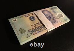 20 X 500k 500,000 VND Polymer UNC Banknotes 10,000,000 Vietnamese Dong Currency