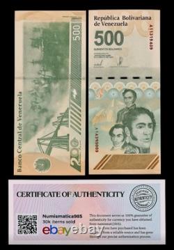20 x VENEZUELA 500 DIGITALES 2023 UNC NEW 500? Million Bolívares COA Included
