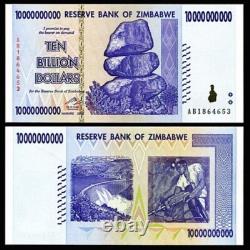 250,000 IRAQI DINAR UNC 25K Notes X 10 IQD + 4 Billion Zimbabwe FREE