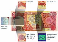 250,000 Uncirculated Iraqi Dinar 25,000 x 10 Iraq Currency 2003+ 25K New IQD UNC