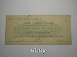 $. 25 1907 Lewisburg Ohio Obsolete Currency Note Bill Moore's Cheery Study UNC++