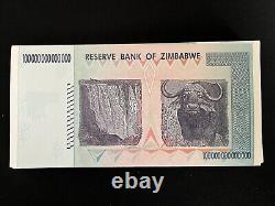 25 Ea. X 2008 100 TRILLION DOLLARS ZIMBABWE BANKNOTE AA P-91 GEM Unc Currency