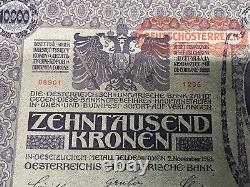 28 World Currency Bills UNC! 1918 Austria 10000 Kronrn Red DEUTSCHOSTERREICH