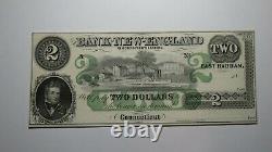 $2 18 East Haddam Connecticut Obsolete Currency Bank Note Remainder Bill UNC++