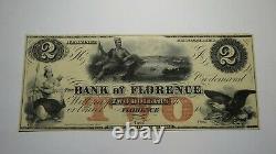 $2 18 Florence Nebraska NE Obsolete Currency Bank Note Bill Remainder UNC+++