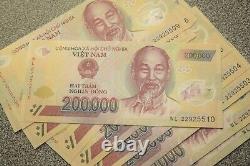 2 MILLION DONG 10 pcs 200,000 VND MONEY VIETNAM DONG CURRENCY BANKNOTES UNC NEW