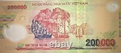 2 MILLION VIETNAMESE DONG 10 x 200,000 VND UNC Banknotes (New Vietnam Currency)