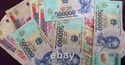 2 bundles 100 Million DONG = 500,000 VND x 200 NOTES Vietnam currency UNC