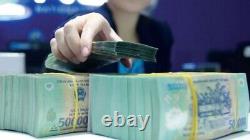 2 bundles 100 Million DONG = 500,000 VND x 200 NOTES Vietnam currency UNC
