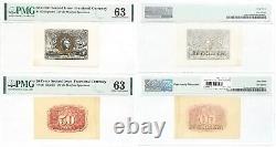 2nd Issue 50 Cents Fractional Currency Specimen Set Fr 1314sp PMG Choice Unc-63