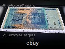 2x Zimbabwe 100 Trillion Dollar Banknote Bill Money UNC Currency Hyperinflation