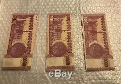 300,000 Dinars Saddam Hussein Iraq Iraqi Currency Money Note Unc Banknote Bill