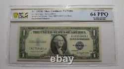 3 $1 1935-G Silver Certificate Currency Bank Notes Consecutive Examples UNC64PPQ