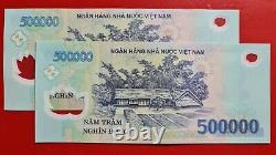 4 Million Vietnamese Dong Currency 8 x 500,000 Vnd Banknotes Polymer P-124 UNC