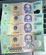 4 X Vietnam 500000 Vnd Banknote Currency 500k Dong Circulation Not Unc (2m)