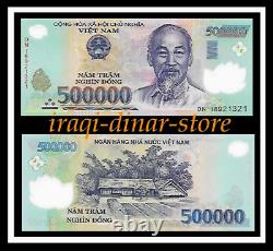 500,000 Viet nam Dong & 50,000 Iraq Dinar Unc. Banknote Currency Iraqi