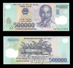 500,000 Vietnam Dong = 1 x 500,000 UNC Vietnamese Banknote! Currency Viet Nam