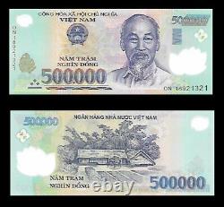 500,000 Vietnam Dong = 1 x 500,000 UNC Vietnamese Dong Banknote! Viet Nam