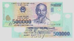 500,000 Vietnam Dong = 1 x 500,000 UNC Vietnamese Dong Banknote! Viet Nam