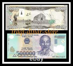 500,000 Vietnam Vietnamese Dong + 50,000 Iraqi Dinar Unc. Banknote Currency