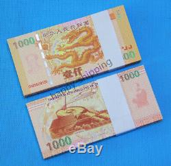 500 Pieces of China Giant Dragon Test Banknote/ Paper Money/ Currency/ UNC